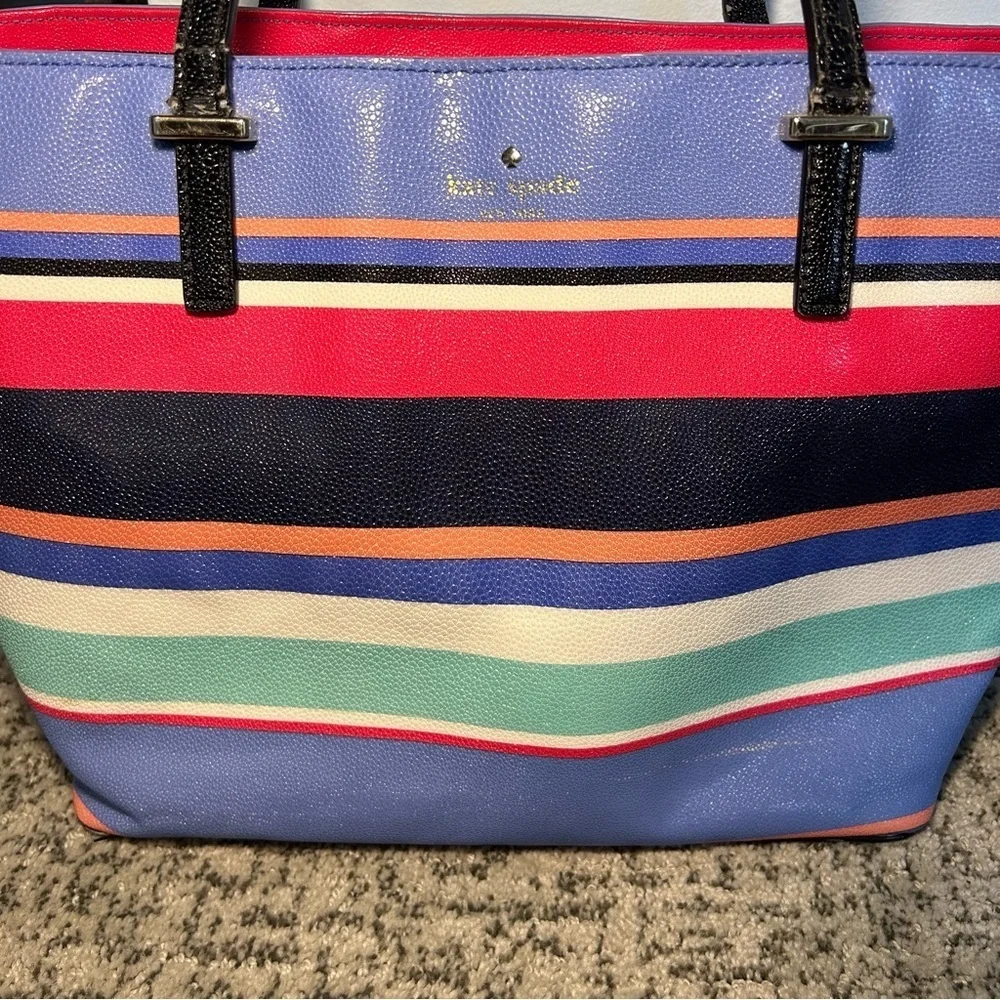 Kate Spade New York Cedar Multi-Colored Stripe Tote Bag
